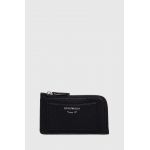 Emporio Armani portofel femei, culoarea negru