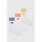 adidas Originals șosete 3-pack culoarea alb IU2661