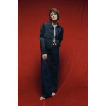 Answear Lab jeansi femei, culoarea albastru marin
