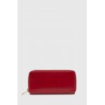 Answear Lab portofel de piele femei, culoarea rosu