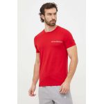 Emporio Armani Underwear tricou lounge 2-pack culoarea rosu, cu imprimeu