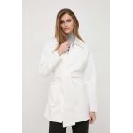 Max Mara Leisure sacou femei, culoarea bej, un singur rând de nasturi, uni 2416910000000