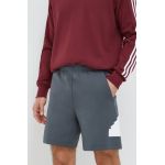adidas pantaloni scurți bărbați, culoarea gri IR9168