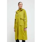 adidas by Stella McCartney geacă femei, culoarea verde, de tranziție, oversize IN3622
