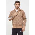 adidas Originals bluză bărbați, culoarea maro, cu model IS2925