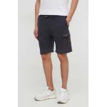 Aeronautica Militare pantaloni scurti din bumbac culoarea gri
