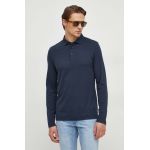 BOSS longsleeve bărbați, culoarea bleumarin, uni 50508850