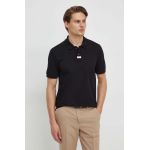 BOSS polo de bumbac culoarea negru, uni 50505776