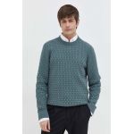 HUGO pulover de bumbac culoarea verde 50504395