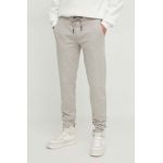 Iceberg pantaloni de trening din bumbac culoarea bej, cu imprimeu