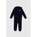 United Colors of Benetton trening de bumbac pentru copii culoarea albastru marin