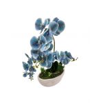 Aranjament orhidee 4 fire in ghiveci de ceramica 45 cm inaltime