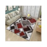 Covor Casa By Cova Design, 150x200 cm, Poliester, Print Digital, Spate Antiderapant