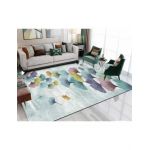 Covor Casa By Cova Design, 150x200 cm, Poliester, Print Digital, Spate Antiderapant