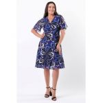 Rochie din voal cu flori mari, en-gross