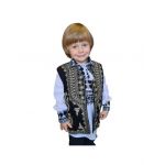 Vesta traditionala Engros pentru baieti, broderie bej