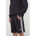 adidas Originals pantaloni scurți din bumbac Adicolor 3-Stripes culoarea negru, IU2337