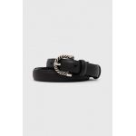 Answear Lab curea de piele femei, culoarea negru