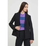 Sisley sacou culoarea negru, un singur rand de nasturi, neted
