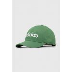 adidas șapcă de baseball din bumbac culoarea verde, cu imprimeu  IR7908