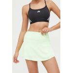 adidas Performance fustă sport culoarea verde, mini, evazați IS7247