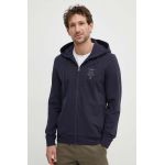 Aeronautica Militare bluza barbati, culoarea albastru marin, cu glugă, cu imprimeu