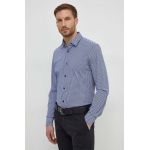 BOSS cămașă bărbați, culoarea bleumarin, cu guler clasic, slim 50508738