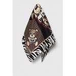 Moschino batistă de buzunar de mătase culoarea negru