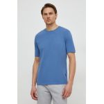 Sisley tricou din bumbac barbati, neted