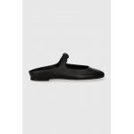 AGL slapi de piele CHER femei, culoarea negru, D834032PCSOFTY0000