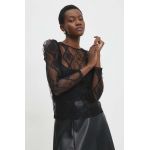 Answear Lab bluza femei, culoarea negru, neted