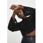 Answear Lab camasa femei, culoarea negru, regular