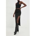 Answear Lab fusta culoarea negru, midi, drept