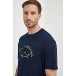 Paul&Shark tricou din bumbac barbati, culoarea albastru marin, cu imprimeu