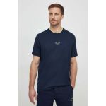Paul&Shark tricou din bumbac barbati, culoarea albastru marin, cu imprimeu