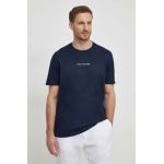 Paul&Shark tricou din bumbac barbati, culoarea albastru marin, cu imprimeu