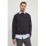 BOSS Orange hanorac de bumbac bărbați, culoarea negru, uni 50505268