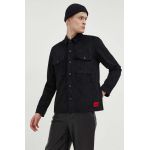 HUGO cămașă bărbați, culoarea negru, cu guler clasic, regular 50508657