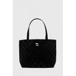Karl Lagerfeld geanta de bumbac culoarea negru
