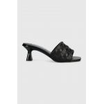 Karl Lagerfeld papuci PANACHE II femei, culoarea negru, cu toc cui, KL30113