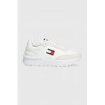 Tommy Jeans sneakers TJW TECH RUNNER ESS culoarea alb, EN0EN02511
