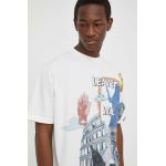Iceberg tricou barbati, culoarea alb, cu imprimeu