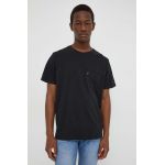 Levi's tricou din bumbac barbati, culoarea negru, cu imprimeu