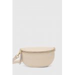 Answear Lab borseta de piele culoarea bej