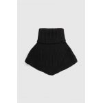 Answear Lab fular impletit femei, culoarea negru, neted