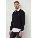 BOSS Orange pulover din amestec de cașmir culoarea negru, light 50495784