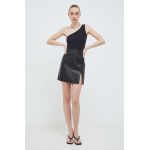Bruuns Bazaar fusta culoarea negru, mini, evazati
