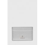 Furla carcasa din piele culoarea argintiu