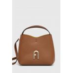 Furla poseta de piele culoarea maro