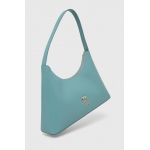 Furla poseta de piele culoarea turcoaz